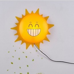 Tapete Wandleuchten Blume Gesicht DIY Spaß Atmosphäre Nachtlicht Kinder Nachttischlampe Dekoration Sonne