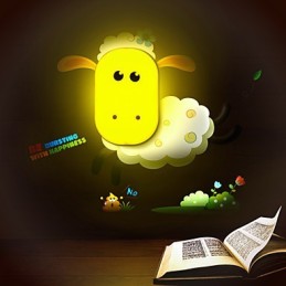 9 * 6 * Spaß beim Spielen mit kreativem Geist Intelligente Lichtsteuerung Kleines Nachtlicht Kinder Wandlampen