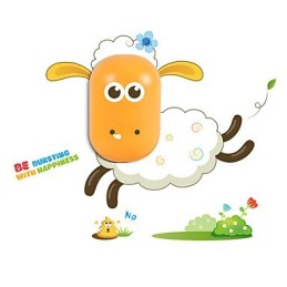 9 * 6 * Spaß beim Spielen mit kreativem Geist Intelligente Lichtsteuerung Kleines Nachtlicht Kinder Wandlampen