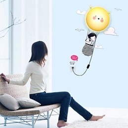Wandleuchten Moderne Zeitgenössische Kreative 3D Wand Papier Wand Lampe Licht
