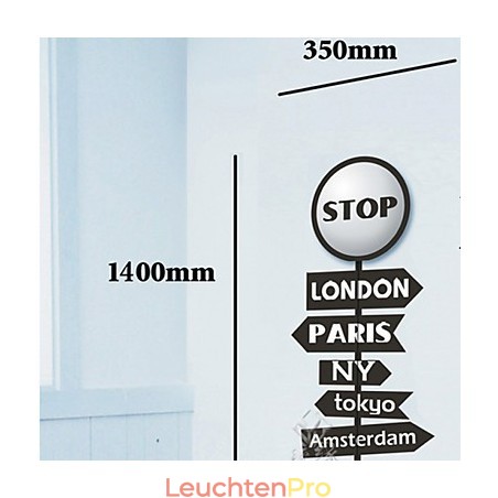 Stop Letter Hochtemperaturbeständiges Kunststofflicht und kreative 3D-Tapeten-Wandleuchte Stop Letter Hochtemperaturbeständiges Kunststofflicht und kreative 3D-Tapeten-Wandleuchte
