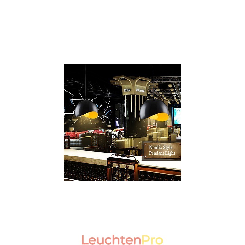 Retro-Hängeleuchte mit Apfel-Sockel und Hängelampe