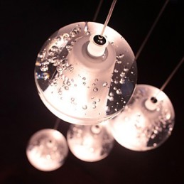 Moderne Pendelleuchte Pendelleuchte G4 Retroifit 7 Lichter Chrom Überzug Kristall für Treppenlicht