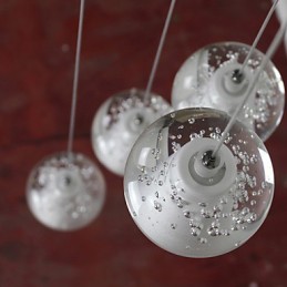 Moderne Pendelleuchte Pendelleuchte G4 Retroifit 7 Lichter Chrom Überzug Kristall für Treppenlicht