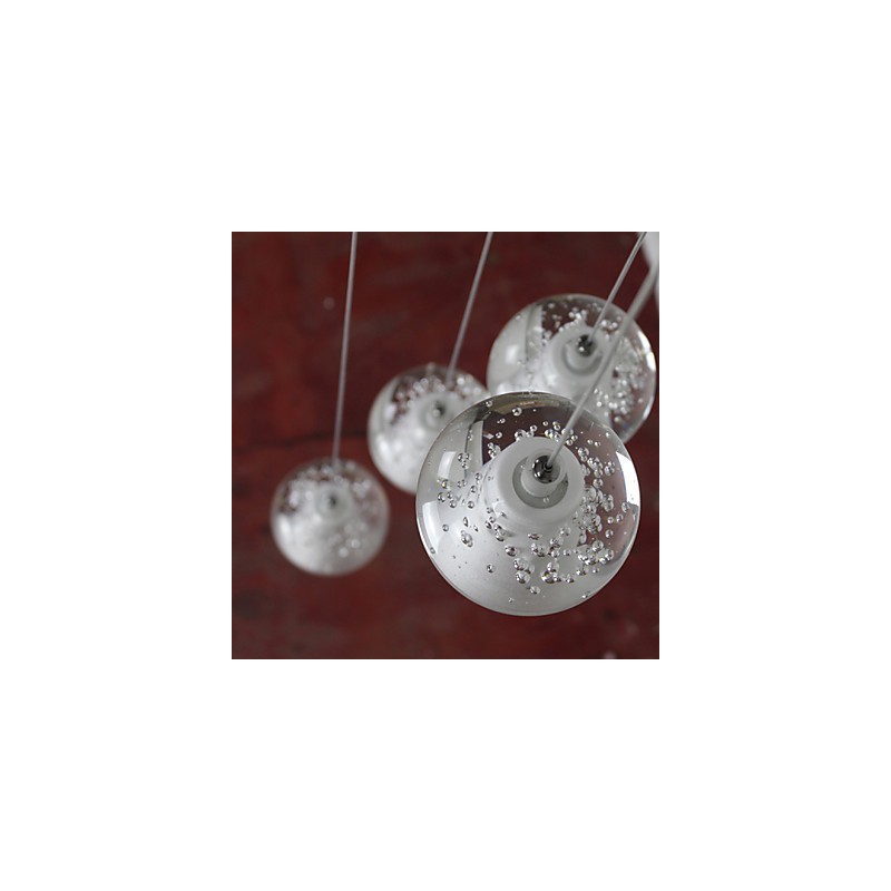 Moderne Pendelleuchte Pendelleuchte G4 Retroifit 7 Lichter Chrom Überzug Kristall für Treppenlicht