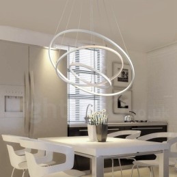 Dimmbare Pendelleuchte mit Fernbedienung Modernes Design Drei Ringe