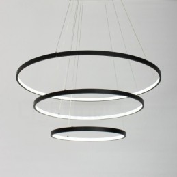 Dimmbare Pendelleuchte mit Fernbedienung Modernes Design Drei Ringe