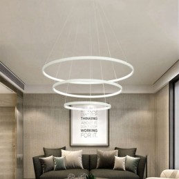 Dimmbare Pendelleuchte mit Fernbedienung Modernes Design Drei Ringe