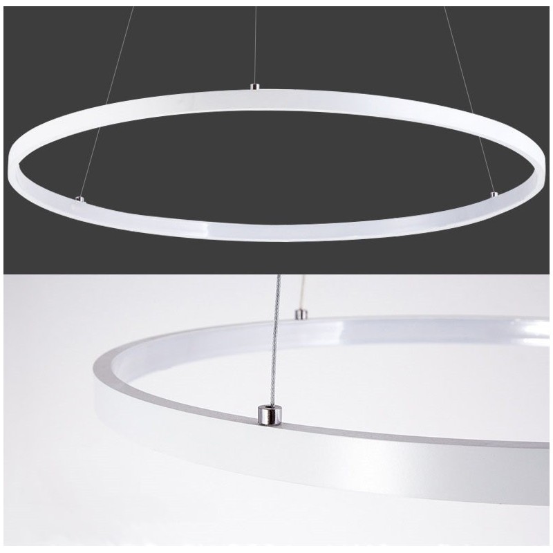 Dimmbare Pendelleuchte mit Fernbedienung Modernes Design Drei Ringe