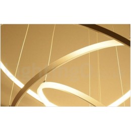 Dimmbare Pendelleuchte mit Fernbedienung Modernes Design Drei Ringe