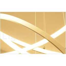 Dimmbare Pendelleuchte mit Fernbedienung Modernes Design Drei Ringe