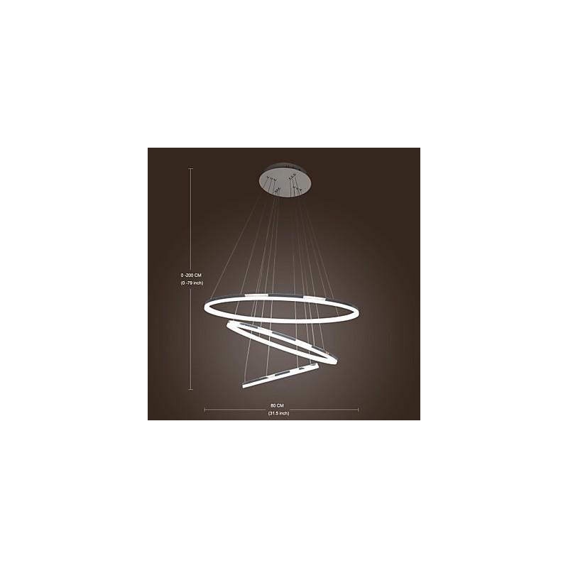 70W moderne Pendelleuchte im zeitgenössischen Mini-Stil aus galvanisiertem Metall