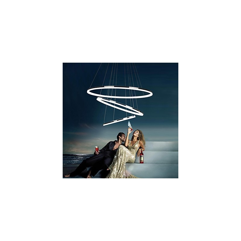 70W moderne Pendelleuchte im zeitgenössischen Mini-Stil aus galvanisiertem Metall