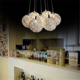 Pendelleuchte Modern 7 Licht Home Furnishing Dekorative Aluminium Pendelleuchte