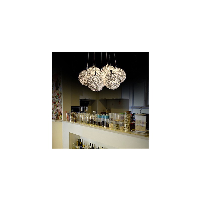 Pendelleuchte Modern 7 Licht Home Furnishing Dekorative Aluminium Pendelleuchte