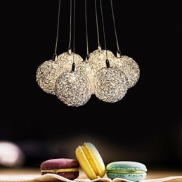 Pendelleuchte Modern 7 Licht Home Furnishing Dekorative Aluminium Pendelleuchte