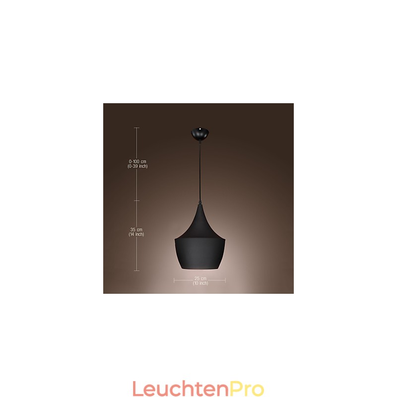 Pendelleuchte Retro Vintage Tom Dixon Design Schwarz