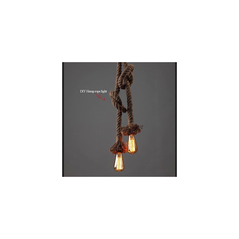1 Licht DIY Kunst Hanfseil Licht Kreativer Hanfseil Kronleuchter