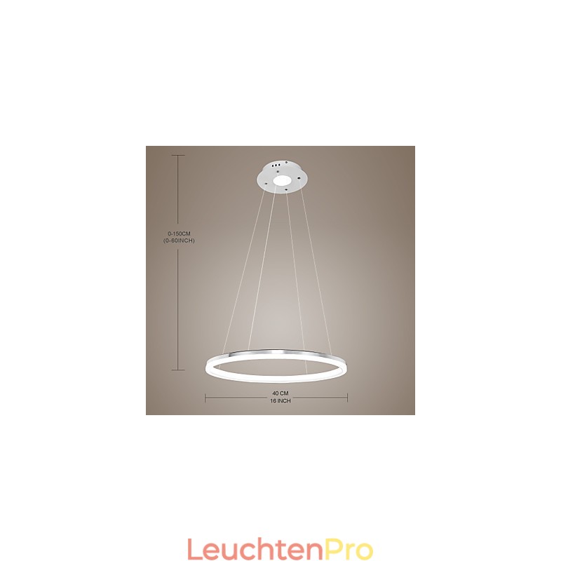 Modernes Design Pendelleuchte Hochwertige Acryl Single Ring Fit