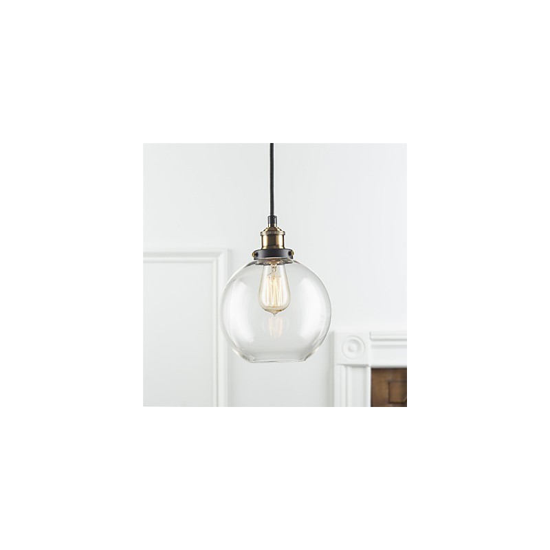 Industrielle Fabrik Pendelleuchte Antik Messing Eine Leuchte Glasschirm Cafe Pendelleuchte