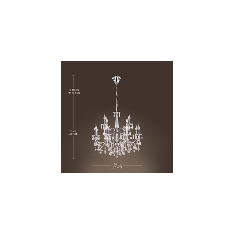 Kronleuchter Kristall Modern 2 Ebenen Wohnzimmer 12 Lichter