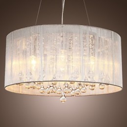 Trommel-Pendelleuchte, modern, 4 Lichter