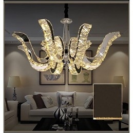 Kristalllampe, moderne Luxus-Kerzen-Kristall-Pendelleuchte