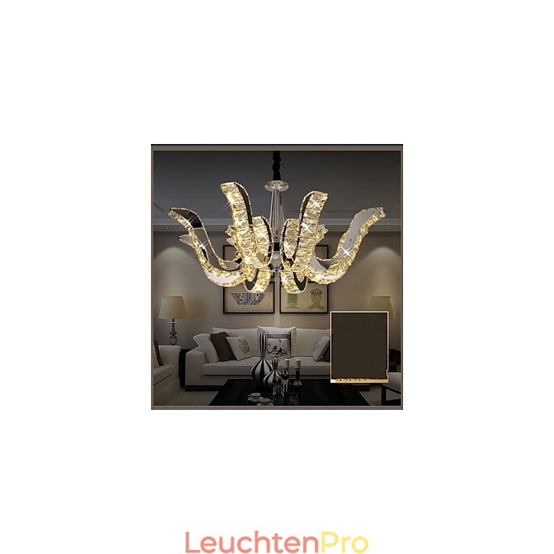 Kristalllampe, moderne Luxus-Kerzen-Kristall-Pendelleuchte