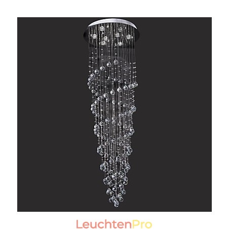 Moderne zeitgenössische Kristall Chrom Metall Unterputz Moderne zeitgenössische Kristall Chrom Metall Unterputz