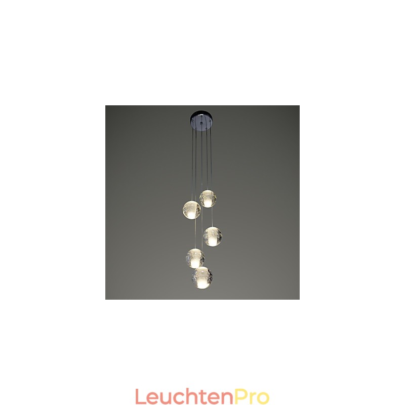 Moderne Pendelleuchte Pendelleuchte Leuchten G4 Retroifit Chrom Überzug Kristall für Treppenlicht