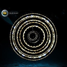 Moderne Pendelleuchte aus klarem Kristall, Deckenleuchter, Lampe mit D100CM + D80CM + D60CM + D40CM