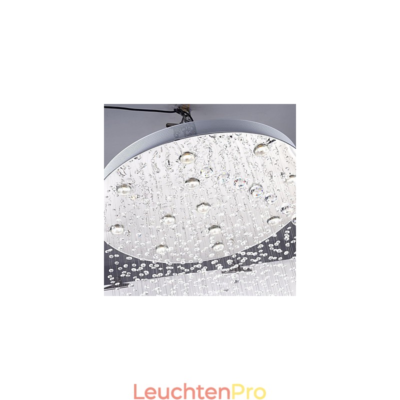 Deckenkristall-Pendelleuchten 13 Lichter Moderne silberne Canpoy Transparente K9-Kristallleuchten