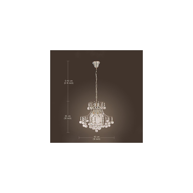 Pendelleuchte Luxus Modern Kristall Wohnzimmer 6 Lichter
