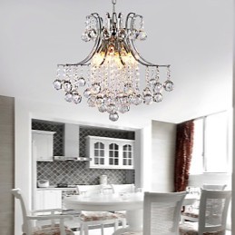 Pendelleuchte Luxus Modern Kristall Wohnzimmer 6 Lichter