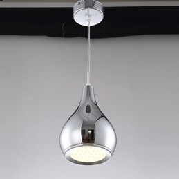 Moderne zeitgenössische Globus-Pendelleuchte aus galvanisiertem Metall