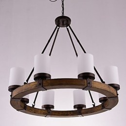 Vintage Altholz Holz Kronleuchter Do