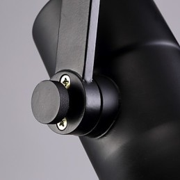 Schwarze Retro-Hängelampe aus Eisen und Glasschirm