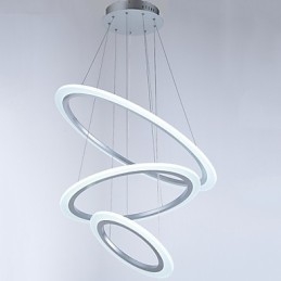 Acryl Pendelleuchte Lampen Kronleuchter Deckenbeleuchtung mit DIY 3 Ringe