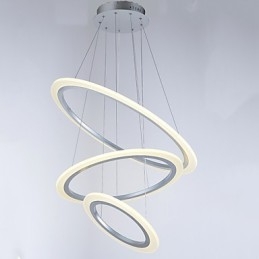 Acryl Pendelleuchte Lampen Kronleuchter Deckenbeleuchtung mit DIY 3 Ringe