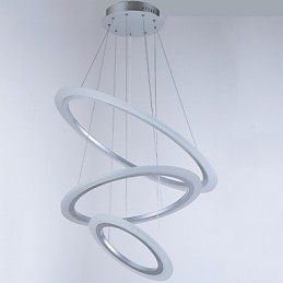 Acryl Pendelleuchte Lampen Kronleuchter Deckenbeleuchtung mit DIY 3 Ringe