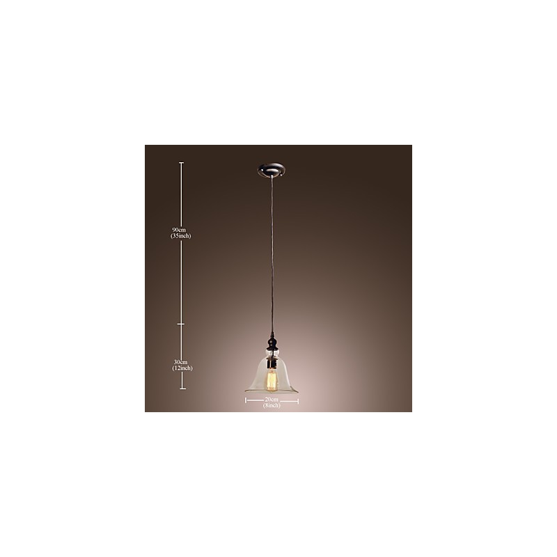 Traditionelle, klassische, galvanisierte Pendelleuchte im Vintage-Schalen-Mini-Stil