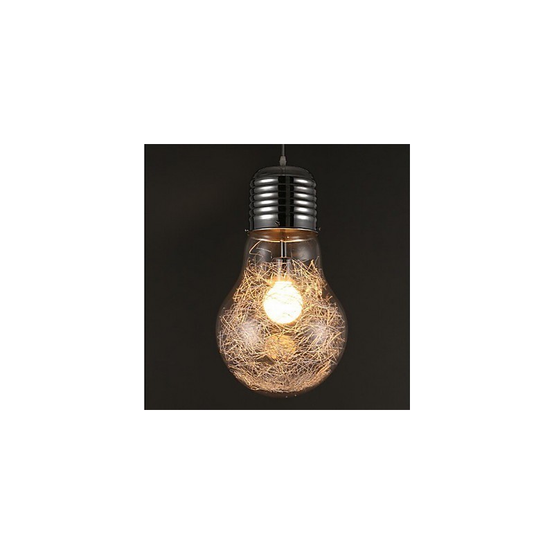 Einfache Ideen mit einer großen Glühbirne aus Glas Kronleuchter Droplight Lampe