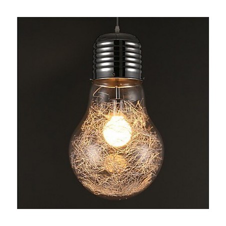Einfache Ideen mit einer großen Glühbirne aus Glas Kronleuchter Droplight Lampe Einfache Ideen mit einer großen Glühbirne aus Glas Kronleuchter Droplight Lampe