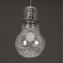 Einfache Ideen mit einer großen Glühbirne aus Glas Kronleuchter Droplight Lampe