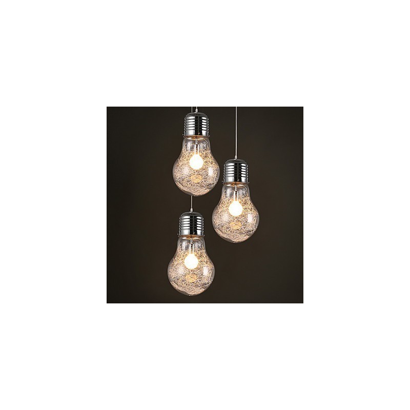 Einfache Ideen mit einer großen Glühbirne aus Glas Kronleuchter Droplight Lampe