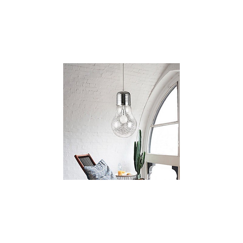 Einfache Ideen mit einer großen Glühbirne aus Glas Kronleuchter Droplight Lampe