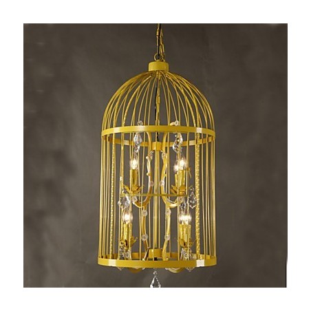 Vintage Eisenkäfig Treppenhaus Lampe Kronleuchter Kristall A Vintage Eisenkäfig Treppenhaus Lampe Kronleuchter Kristall A