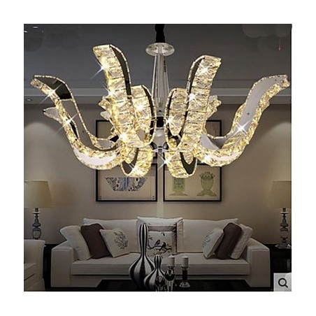 Kristalllampe Moderne Luxus-Kerzen-Kristall-Pendelleuchte Kristalllampe Moderne Luxus-Kerzen-Kristall-Pendelleuchte