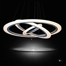 75 Watt moderne zeitgenössische Malerei Acryl Pendelleuchte