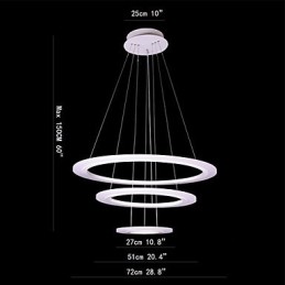 75 Watt moderne zeitgenössische Malerei Acryl Pendelleuchte